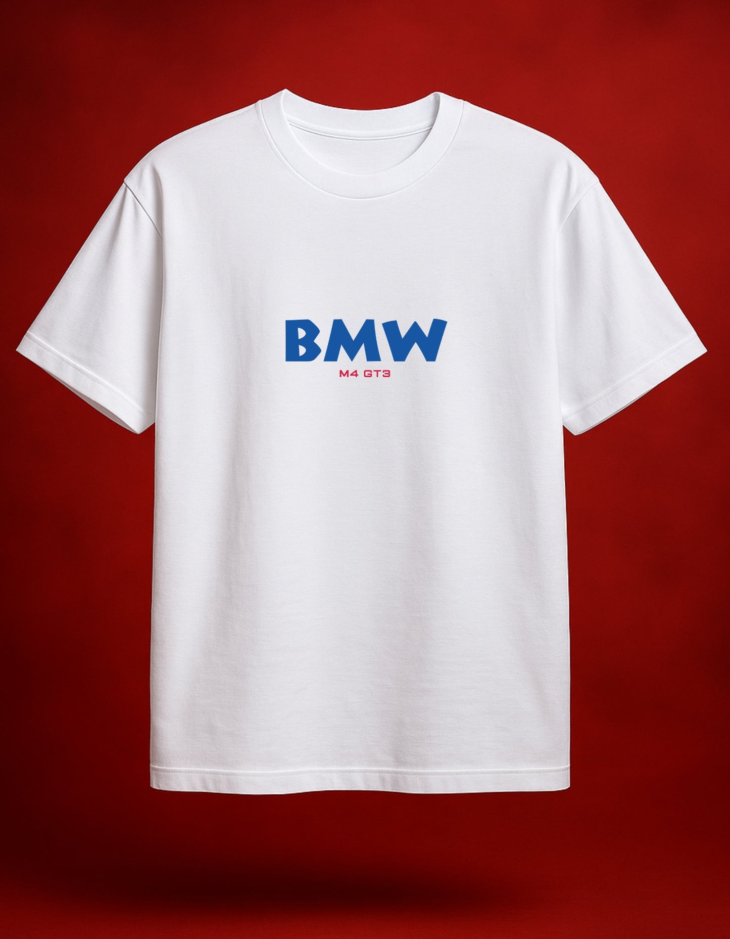 BMW M4 GT3 White Oversized T-Shirt