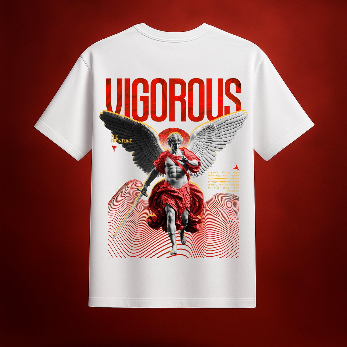 Vigorous White Oversized T-Shirt