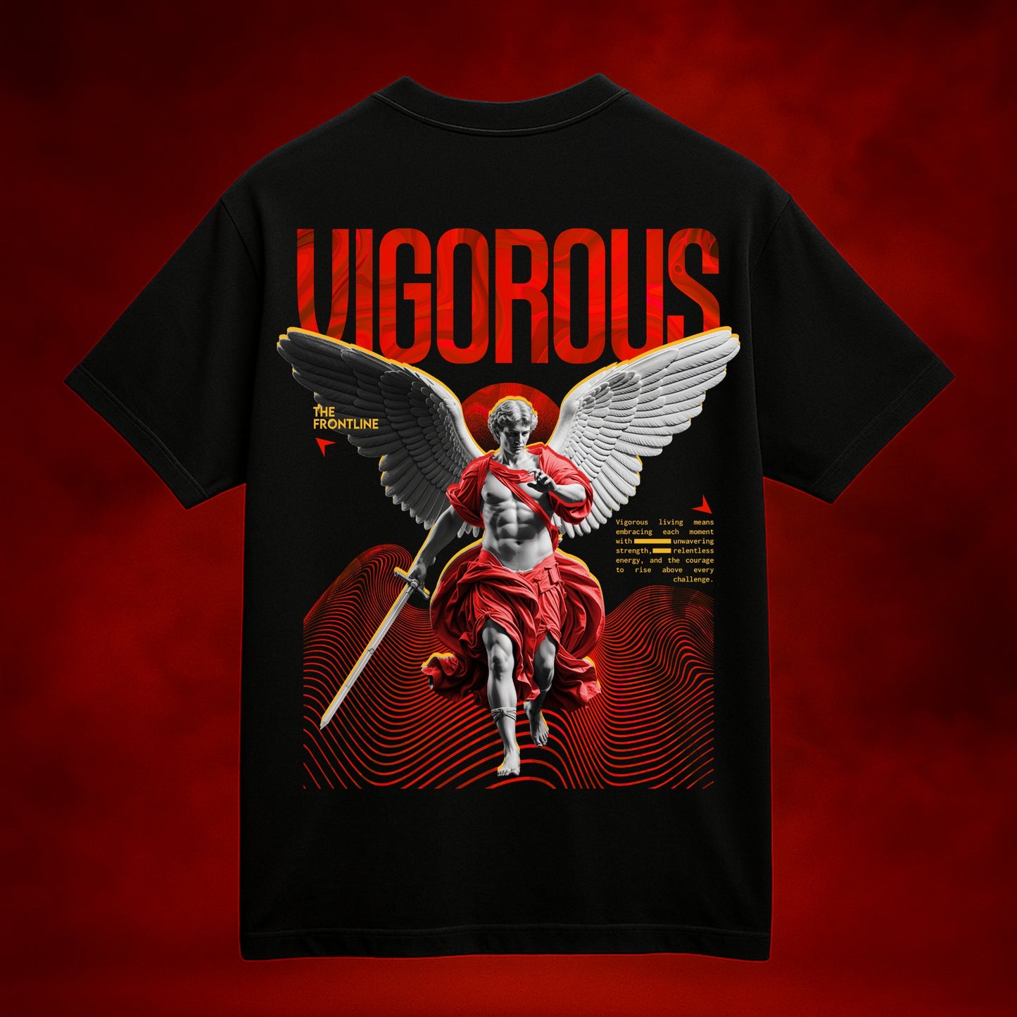 Vigorous Black Oversized T-shirt