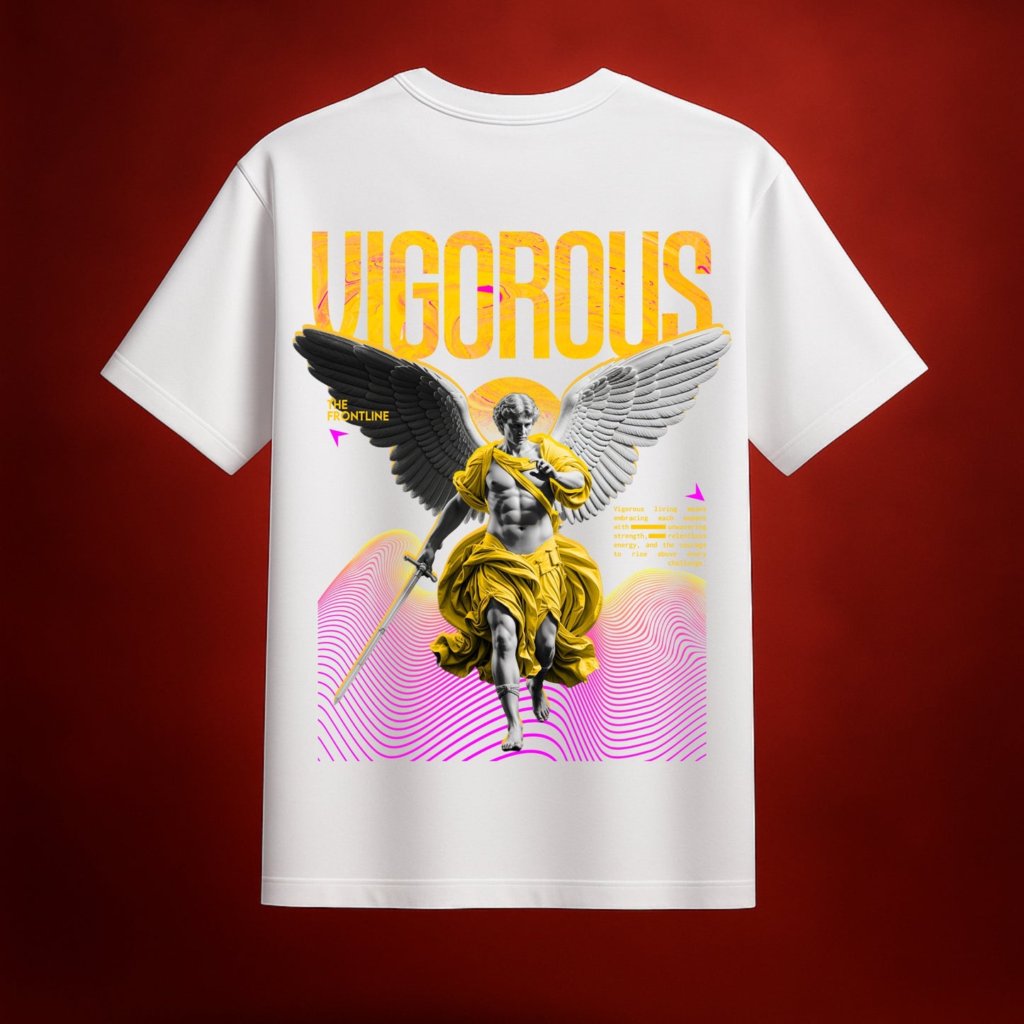 Vigorous White Oversized T-Shirt