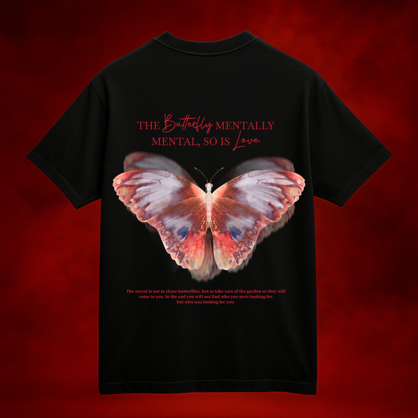 Love & Madness Black Oversized T-Shirt