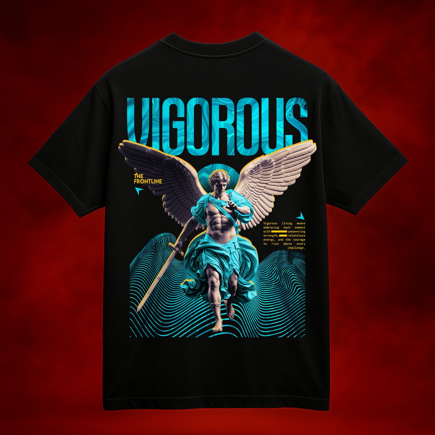 Vigorous Black Oversized T-shirt