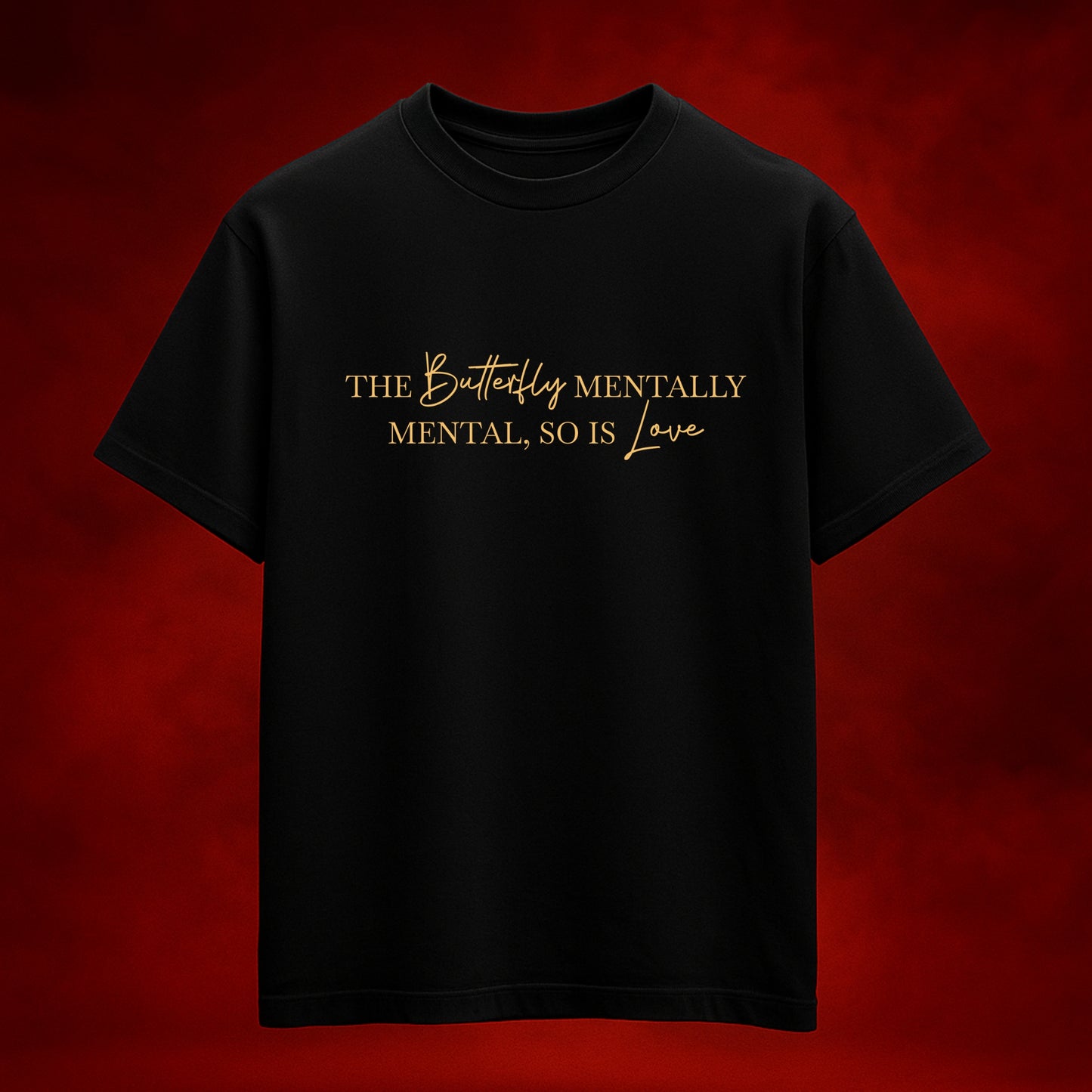 Love & Madness Black Oversized T-Shirt