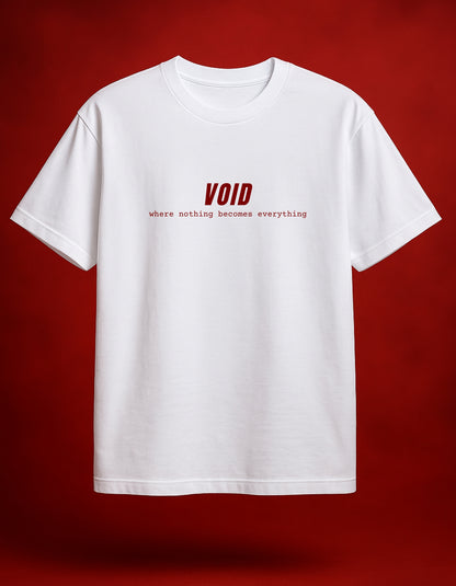 Void White Oversized T-Shirt