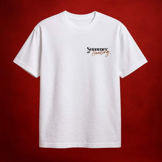 Summer of Healing White Oversized T-Shirt