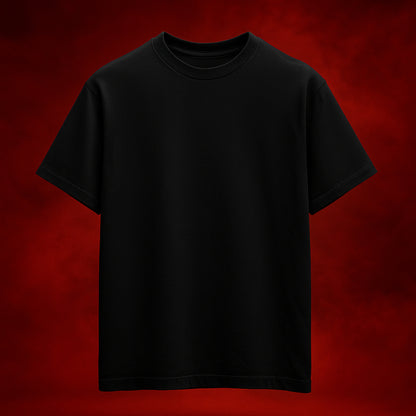 Own Up Black Oversized T-shirt