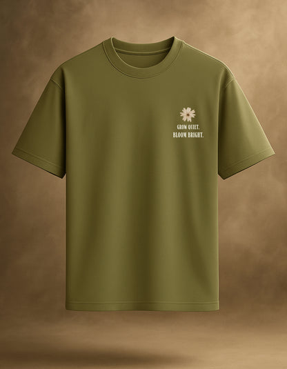 Grow & Bloom Green Oversized T-Shirt