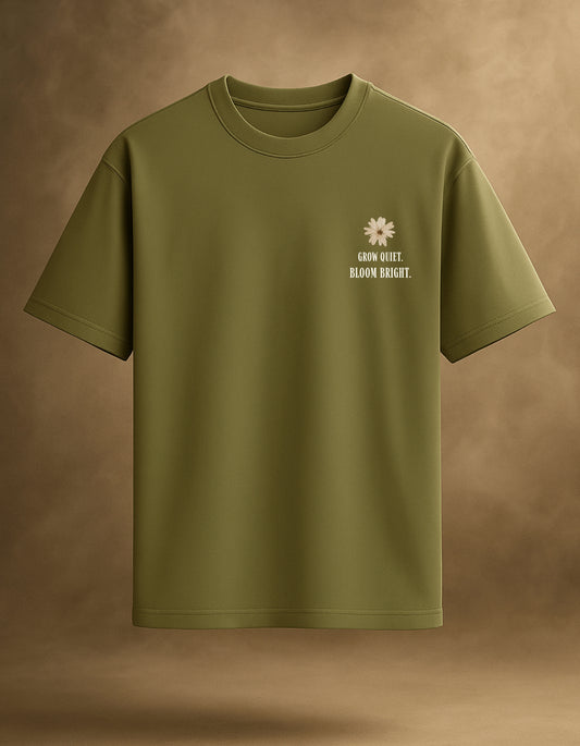 Grow & Bloom Green Oversized T-Shirt