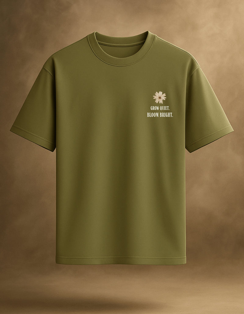 Grow & Bloom Green Oversized T-Shirt