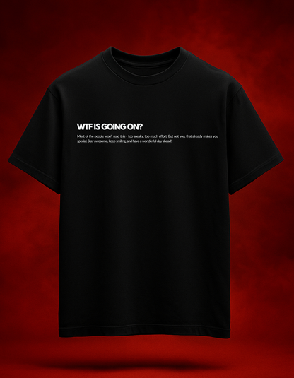 WTF Black Oversized T-shirt