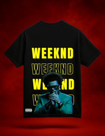 Weeknd Black Oversized T-shirt