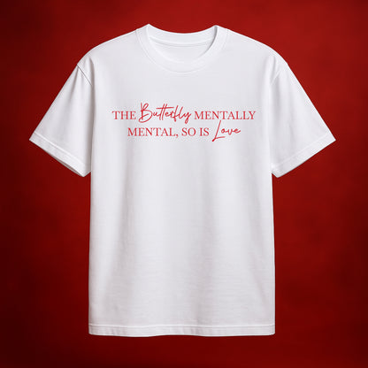 Love & Madness White Oversized T-Shirt