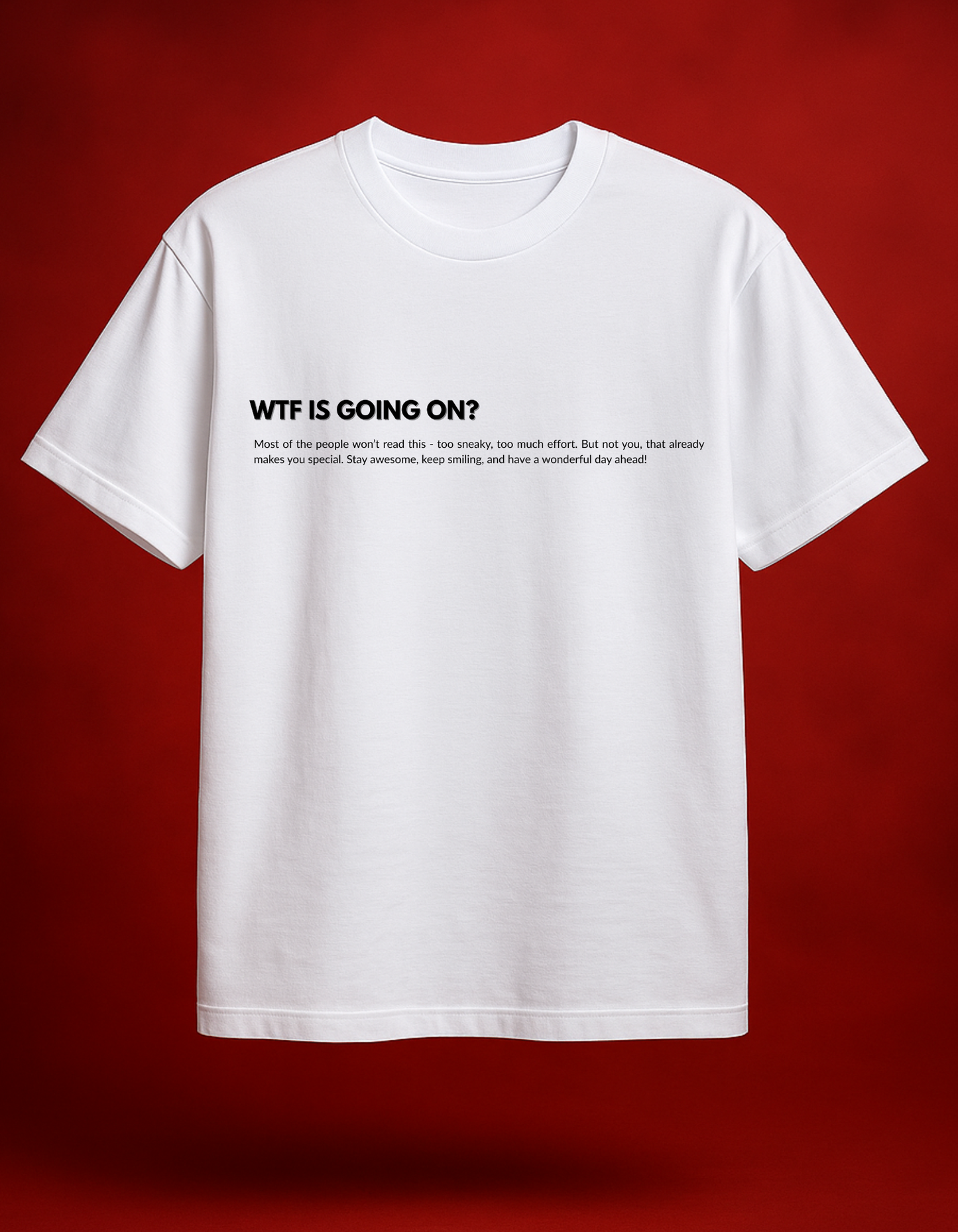 WTF White Oversized T-Shirt