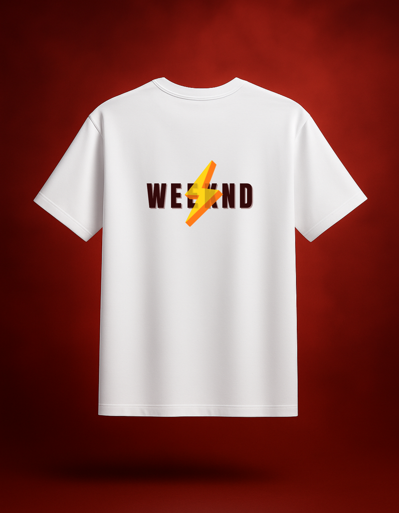 Weeknd White Oversized T-Shirt