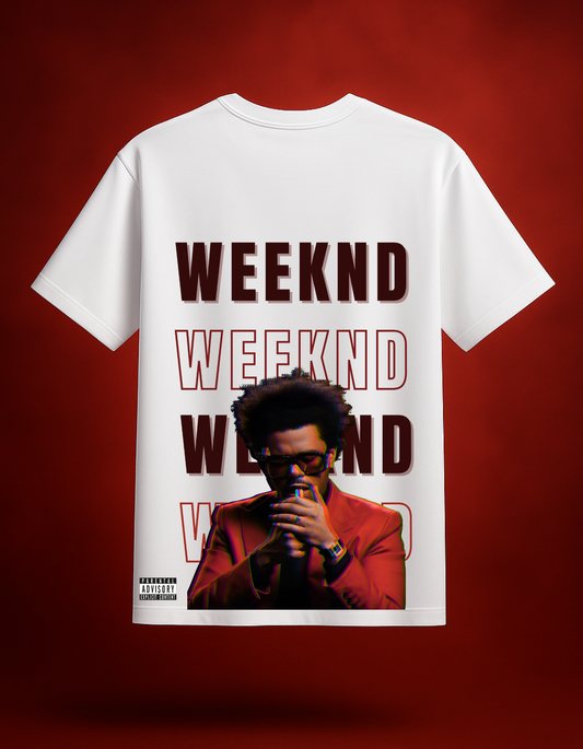 Weeknd White Oversized T-Shirt