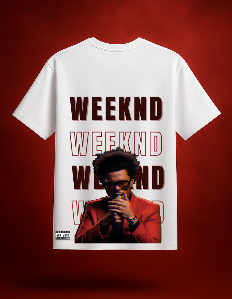 Weeknd White Oversized T-Shirt