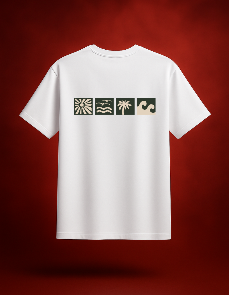 Escape the Ordinary White Oversized T-Shirt