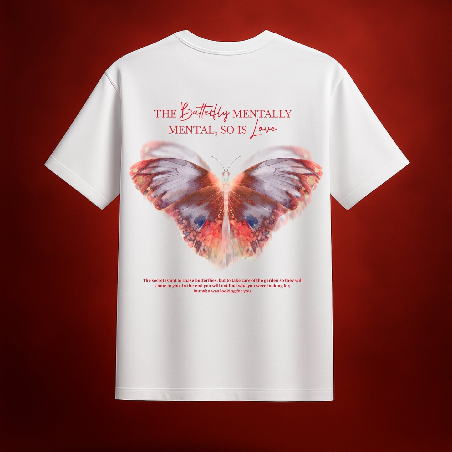 Love & Madness White Oversized T-Shirt