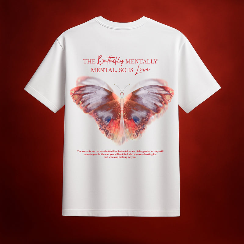 Love & Madness White Oversized T-Shirt