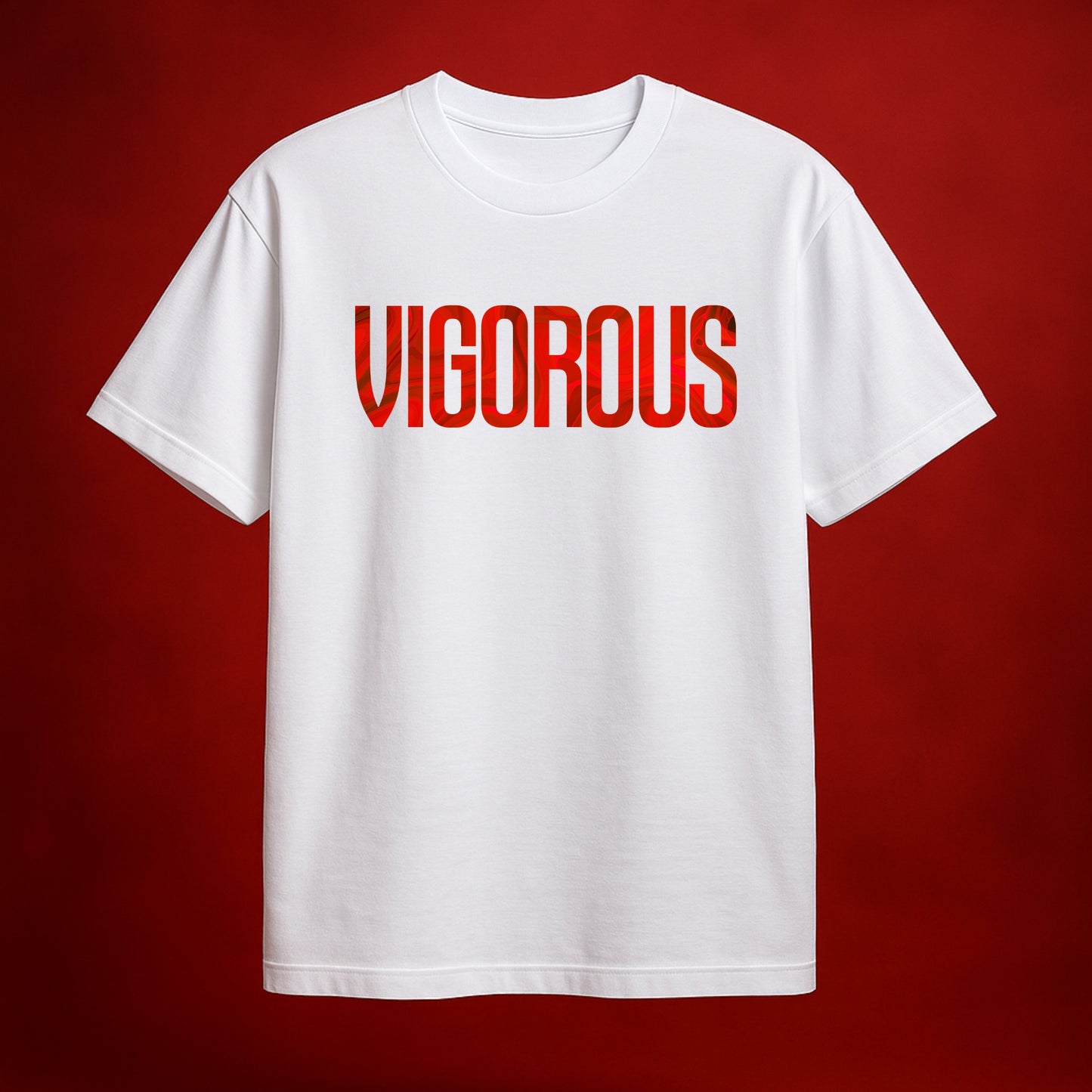 Vigorous White Oversized T-Shirt