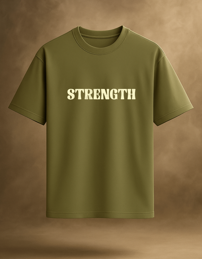 Grace & Strength Green Oversized T-Shirt