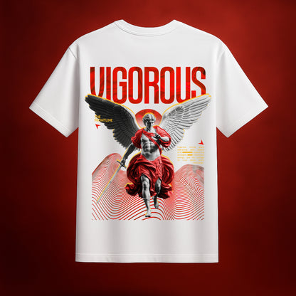 Vigorous White Oversized T-Shirt