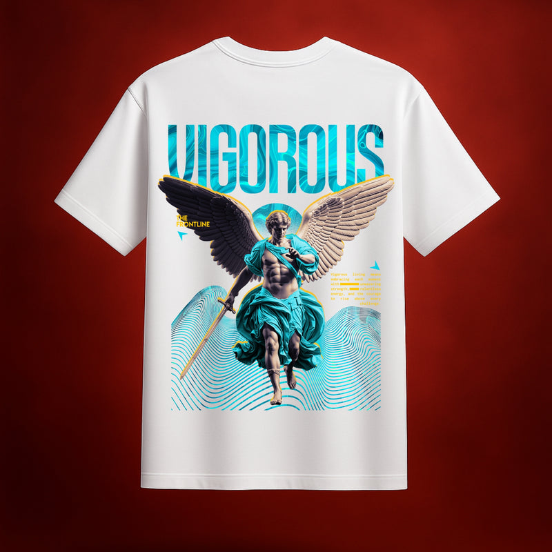 Vigorous White Oversized T-Shirt