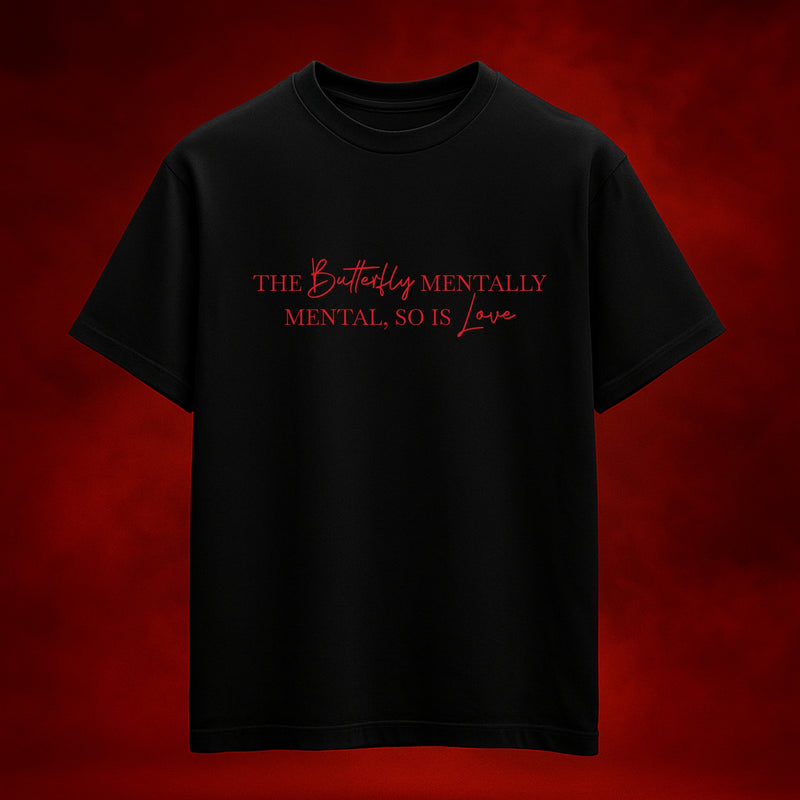 Love & Madness Black Oversized T-Shirt